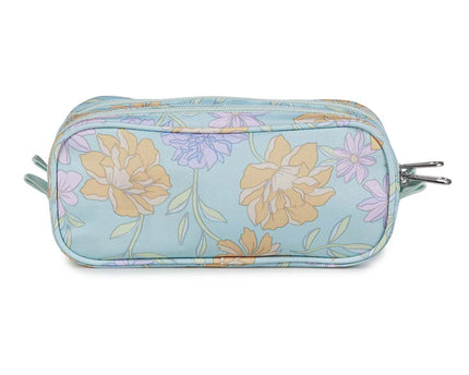 CARTUCHERA POUCH FADED FLORAL FRESH MINT JANSPORT