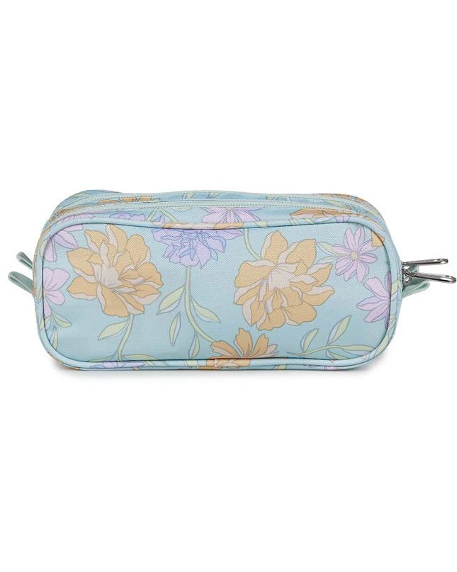CARTUCHERA POUCH FADED FLORAL FRESH MINT JANSPORT