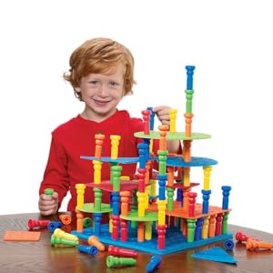 JUEGO TALL STACKERS PEGS BUILDING