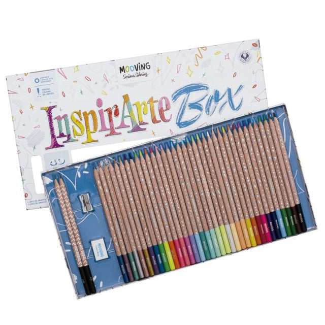 Lápices Inspirarte Box 40 piezas.