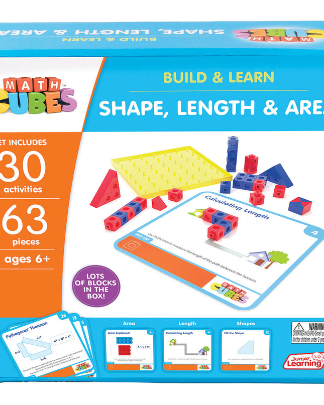 JUEGO MATHCUBES SHAPE, LENGTH AND AREA