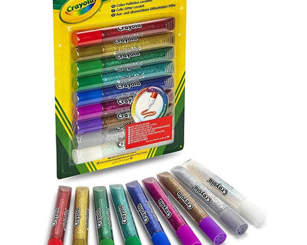WASHABLE GLITTER GLUE SET DE 9 PCS BOLD BLAZES