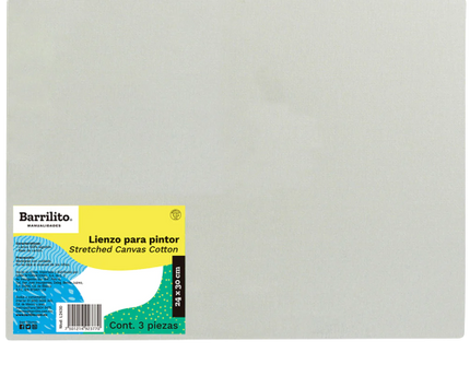 LIENZO P/PINTAR 24X30 CM BARRILITO