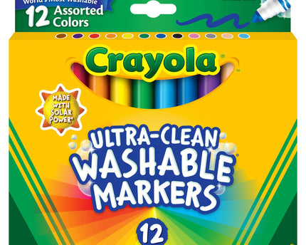 MARCADORES ULTRA-CLEAN CRAYOLA 12CLRS