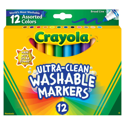 MARCADORES ULTRA-CLEAN CRAYOLA 12CLRS