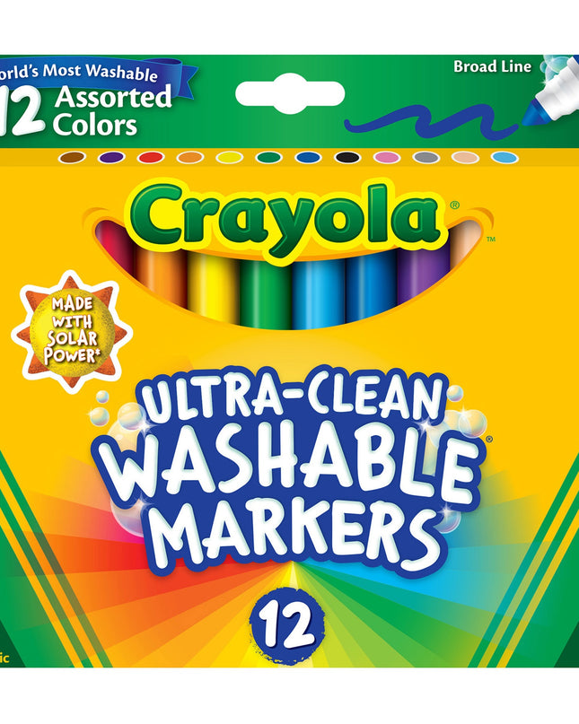 MARCADORES ULTRA-CLEAN CRAYOLA 12CLRS