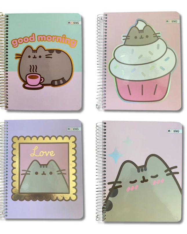 CUADERNO 1/2 OFICIO 3 MATERIAS 5MM 120HJS PUSHEEN MOOVING