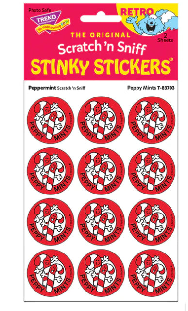 STICKER PEPPY MINTS PEPPERMINT