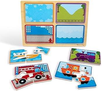 ROMPECABEZAS NATURAL PLAY WOODEN READY, SET, GO