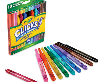 MARCADORES RETRACTABLE CRAYOLA 10PC