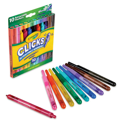 MARCADORES RETRACTABLE CRAYOLA 10PC