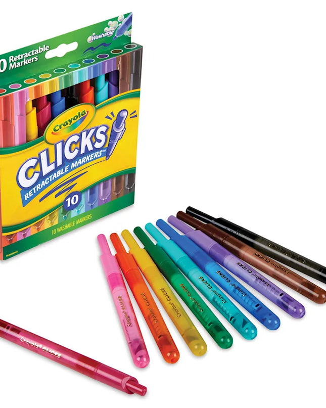 MARCADORES RETRACTABLE CRAYOLA 10PC