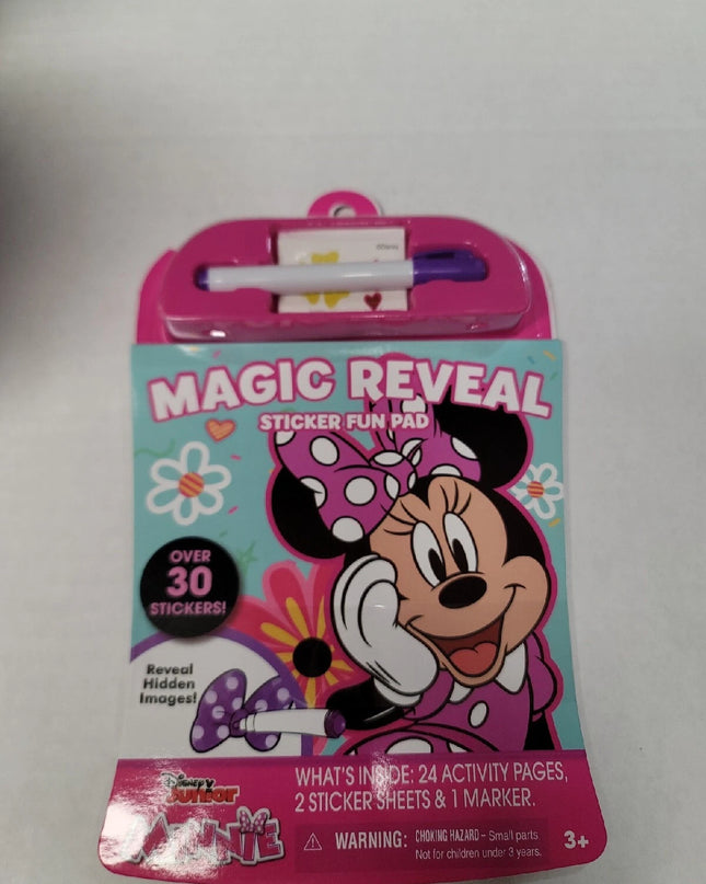LIBRO P/ COLOREAR DISNEY MAGIC REVEAL STICKER FUN PAD MINNIE