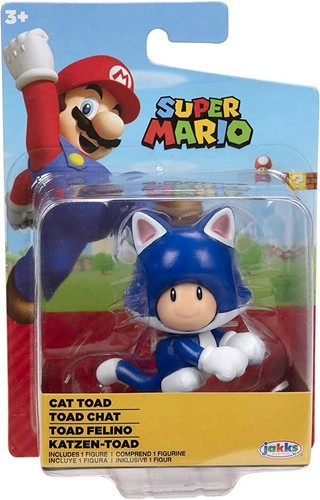 Figura de juguete nueva de Jakks Pacific Nintendo Super Mario Blue Cat