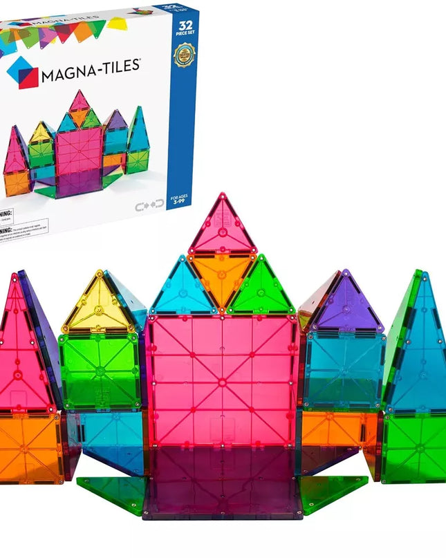 MAGNA TILES - CLEAR COLORS 32 PC