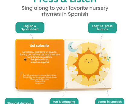 LIBRO MUSICAL SOL SOLECITO/SUN, LITTLE SUNSHINE