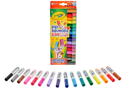 MARCADORES PIP SQUEAKS SKINNIES EMOJI 16CLRS