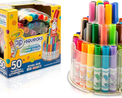 MARCADORES WASHABLE PIPSQUEAKS MARKERS 50PC