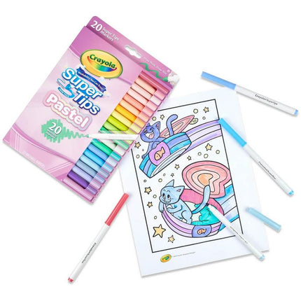 MARCADORES PASTEL SUPERTIP CRAYOLA 20PZ