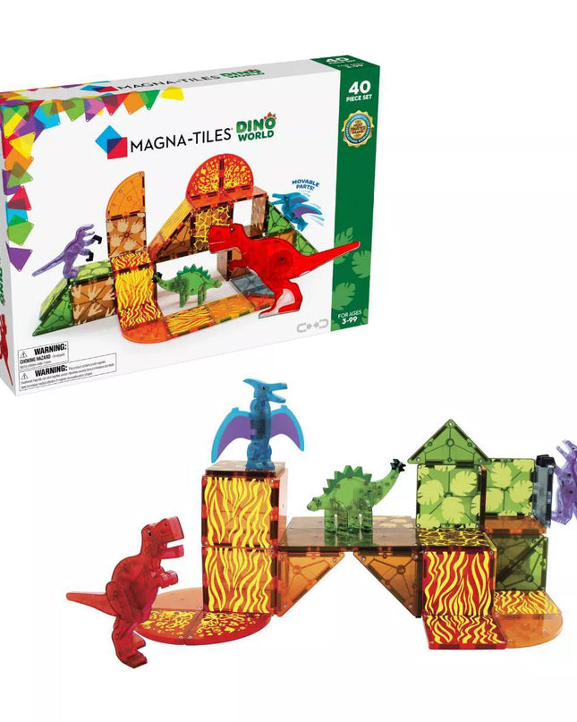 MAGNA TILES - DINO WORLD 40-PIECE SET