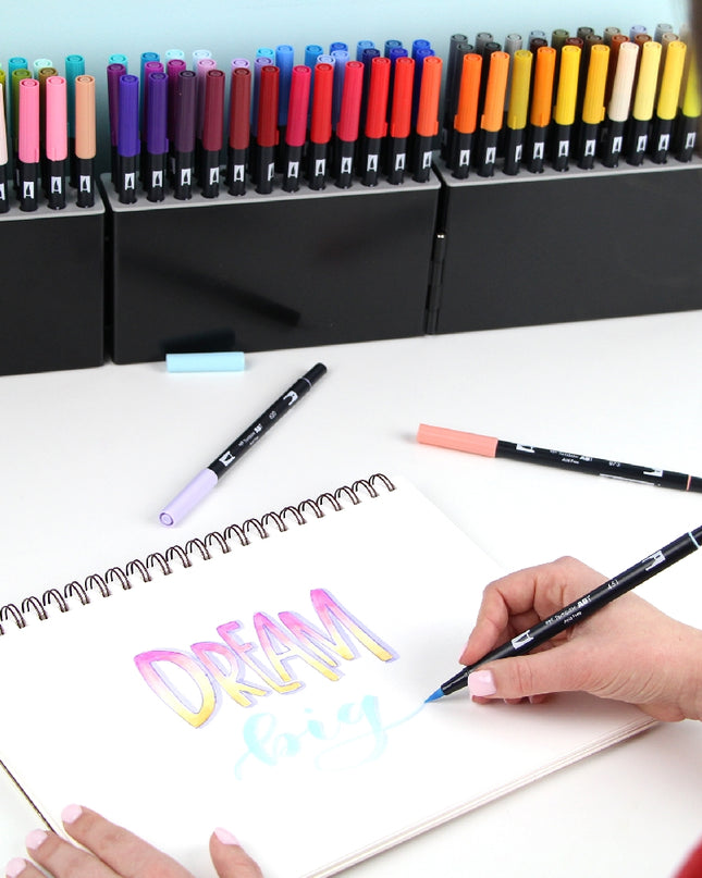 SET DE MARCADORES DOBLE PUNTA TOMBOW 108PC