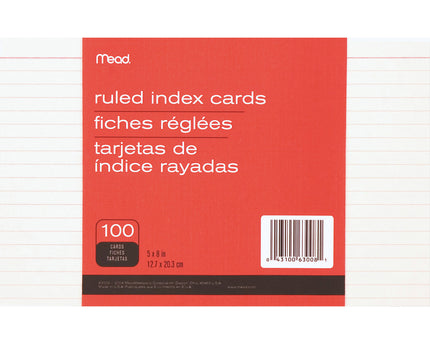 INDEX CARDS 5x8 RAYADA MEAD
