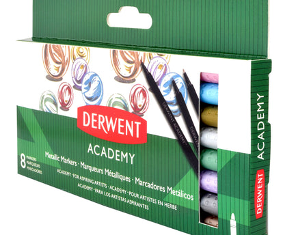 MARCADORES DERWENT ACADEMY METALICOS 8PZA