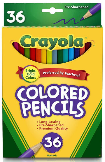 COLORES LARGOS 36 PZ CRAYOLA