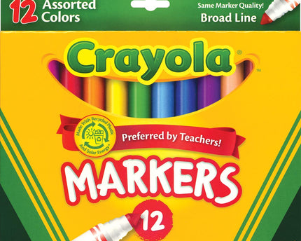 MARCADORES CRAYOLA GRUESOS 12CLRS