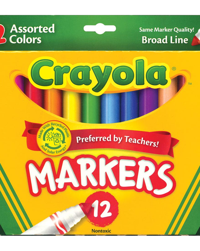 MARCADORES CRAYOLA GRUESOS 12CLRS