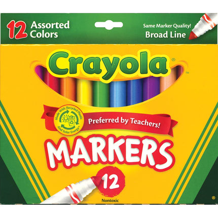 MARCADORES CRAYOLA GRUESOS 12CLRS