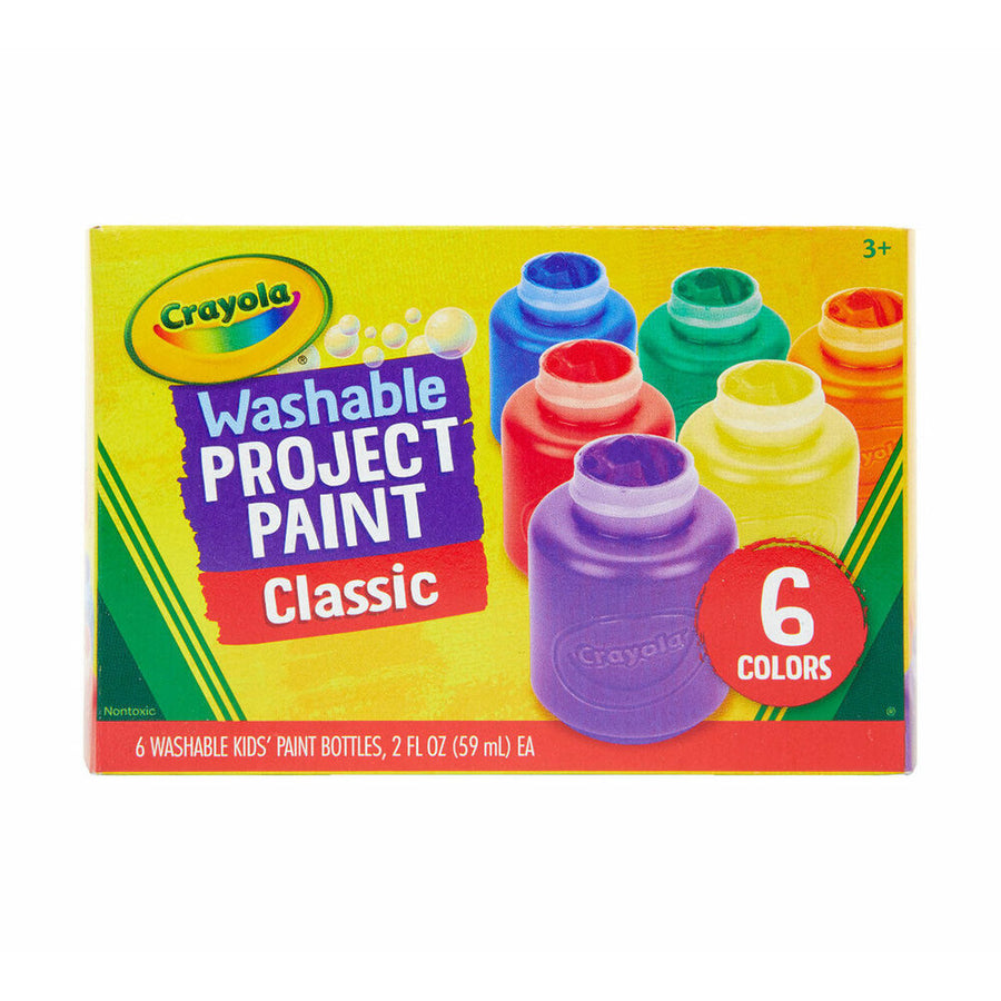 SET DE PINTURA INFANTIL LAVABLE 6 PCS -CRAYOLA