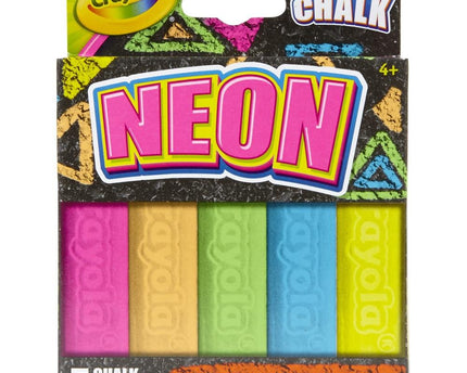 TIZA JUMBO CRAYOLA COLOR NEON 5 PCS