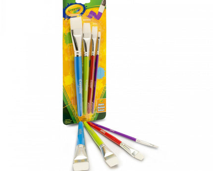PINCEL PLANO SET DE 4 CRAYOLA.