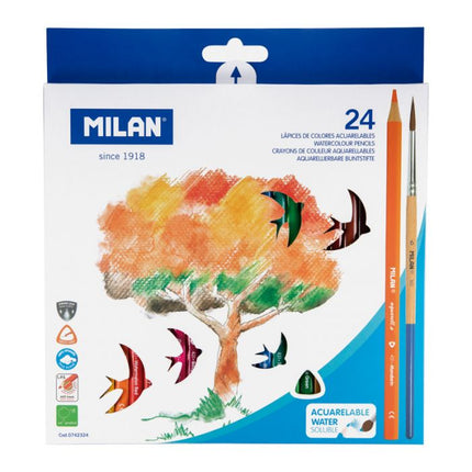 COLORES ACUARELABLE 24CLRS MILAN