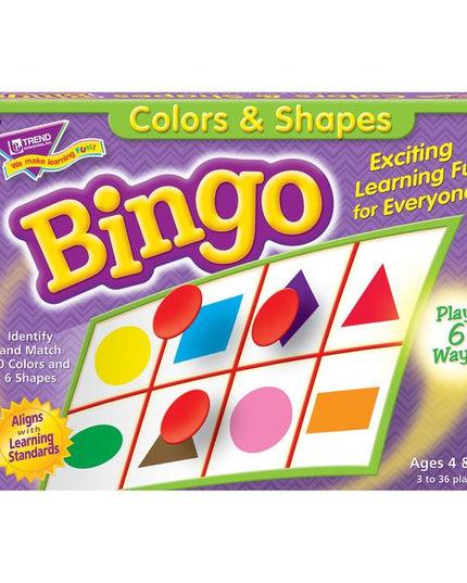 BINGO COLORES Y FORMAS