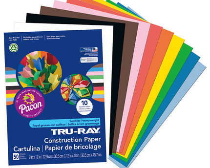PAPEL CONTRUCCION TRU-RAY 50 HJAS PACON