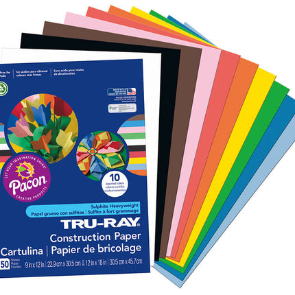 PAPEL CONTRUCCION TRU-RAY 50 HJAS PACON
