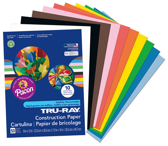 PAPEL CONTRUCCION TRU-RAY 50 HJAS PACON
