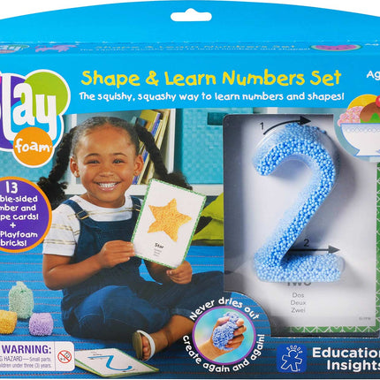 PLAYFOAM SHAPE & LEARN NUMBERS SET