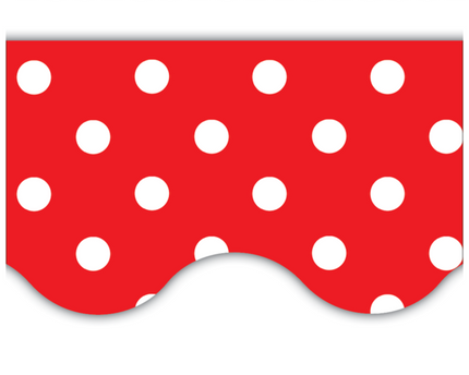 BORDE RED MINI POLKADOT