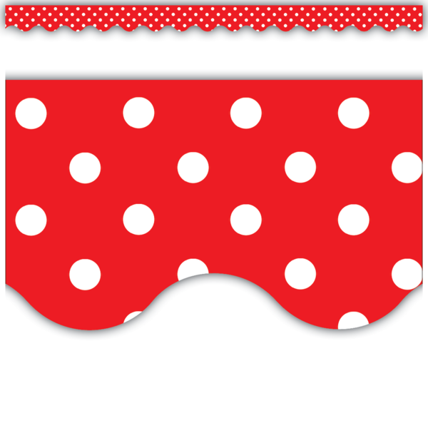 BORDE RED MINI POLKADOT