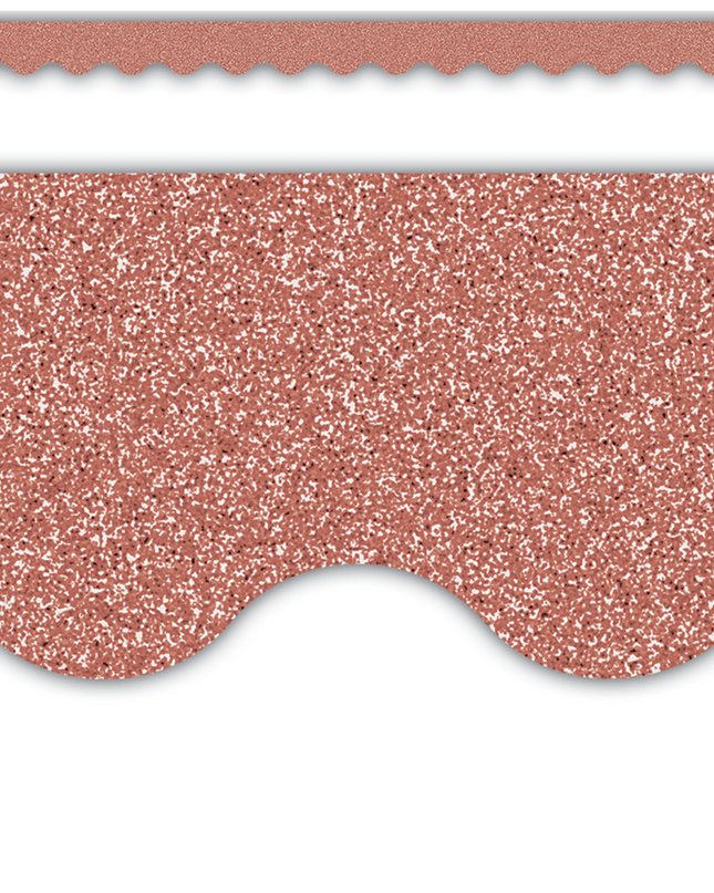 BORDE ROSE GOLD GLITZ SCALLOPED