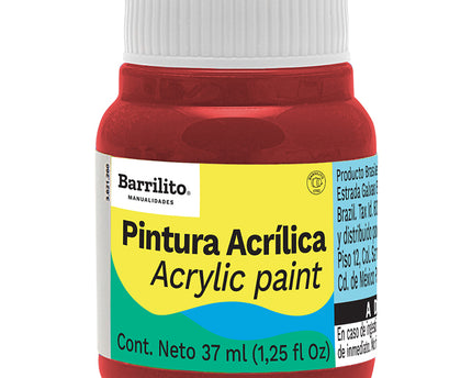PINTURA ACRILICA ROJO SANGRE 37ML BARRIL