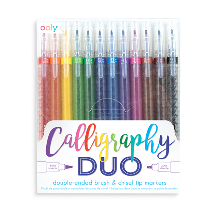 SET DE MARCADORES CALLIGRAPHY DUO 12CLRS