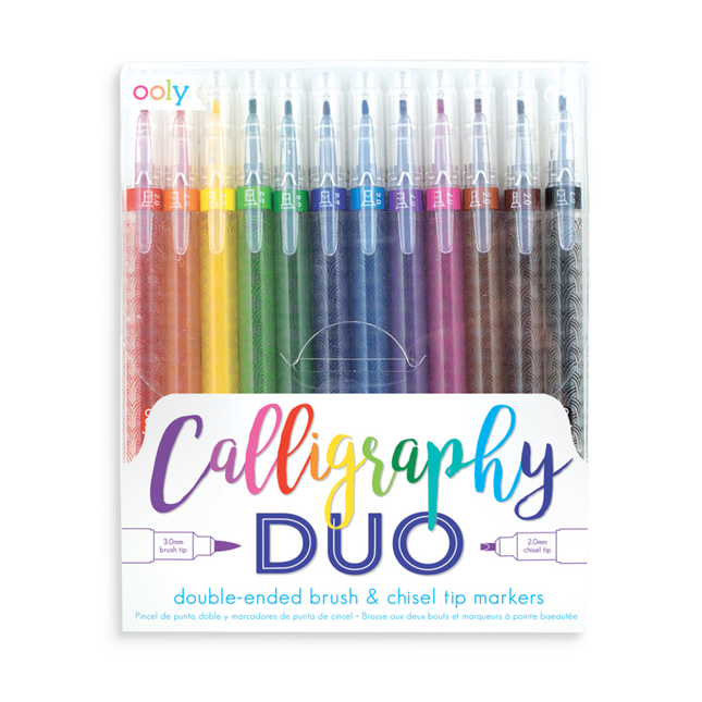 SET DE MARCADORES CALLIGRAPHY DUO 12CLRS