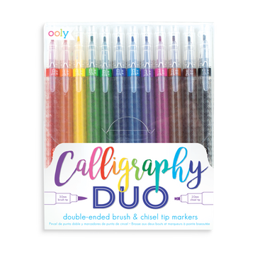 SET DE MARCADORES CALLIGRAPHY DUO 12CLRS