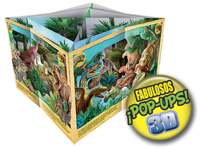 LIBRO CARRUSEL DINOSAURIOS INCREIBLES 3D