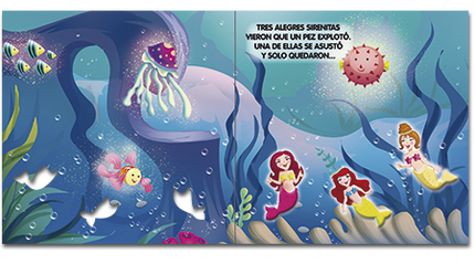 LIBRO PARA CONTAR, CINCO ALEGRES SIRENITAS