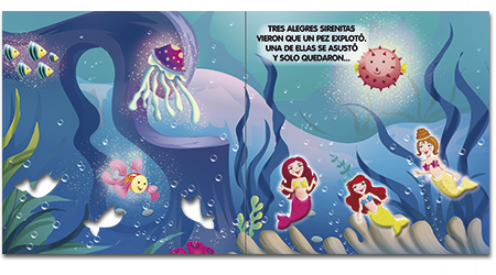 LIBRO PARA CONTAR, CINCO ALEGRES SIRENITAS